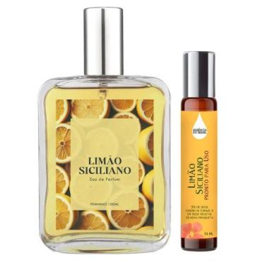 Imagem de Perfume Limão Siciliano Radiante Fem. 100ml + Óleo Essencial - Essênci