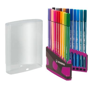 Imagem de Caneta de ponta de feltro premium – Caneta Stabilo 68 – ColorParade – 20 peças – Cores sortidas