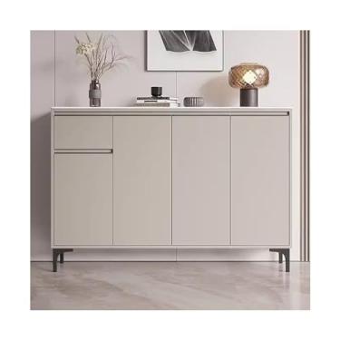 Imagem de LICONG-2020 Balcão de ilha móvel de cozinha, armário de ilha de cozinha, armário lateral para sala de estar, painel de controle de cozinha