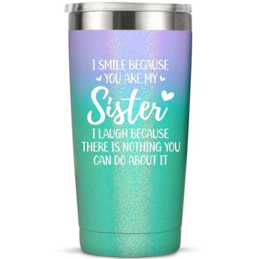 Imagem de MASGALACC Sister Gifts from Sister - Presentes de aniversário de irmã - Presentes de Natal para irmã - Presente de Dia das Mães para irmã - Presentes para irmã mais nova, irmã mais velha, cunhada -