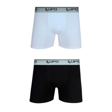 Imagem de Kit/2 Cueca Boxer Lupo 00784-088 Masculina Algodão Com Elastano T. P/G