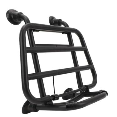 Imagem de Prateleira de bagagem frontal para motocicleta, resistente à oxidação de ferro, suporte de bagagem frontal para motocicleta para Primavera 150 Sprint 150 todos os anos (preto)