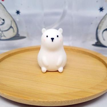 Imagem de Caneca Xícara Vidro Duplo com Pires Tampa Bambu 250 ml - Yaay, Urso