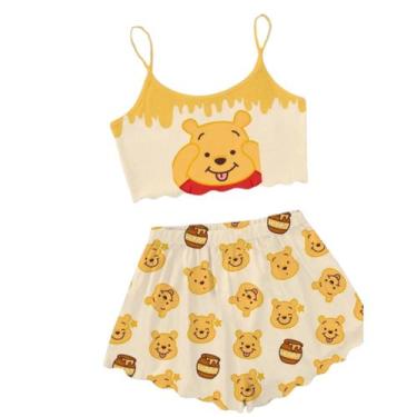 Imagem de  Pijama Feminino Curto Stitch Baby Doll Virginia Short Doll - Isysser 