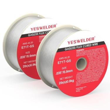 Imagem de Flux Core Mig Wire YESWELDER E71T-GS Aço macio 0,9 mm 2 kg