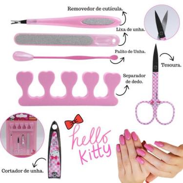 Imagem de Kit Manicure Infantil Hello Kitty com 6 Peças - Sanrio