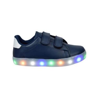 Imagem de Tênis Infantil Masculino Com Led Casual Moderno Confortável Novo +Chin