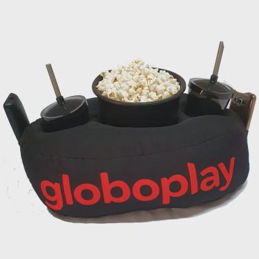 Imagem de Almofada Com Bolso Porta Pipoca Globoplay