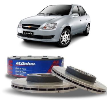 Imagem de Par Disco Freio Dianteiro Acdelco Classic 2002 A 2014