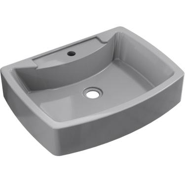 Imagem de Cuba De Apoio Retangular Para Banheiro Lavabo C01 Rt50 Cinza