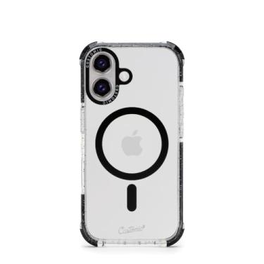 Imagem de Customic Capinha Case Capa para Celular iPhone 16 (6.1"), Impactor Space Anti Impacto Proteção Militar 4 metros contra quedas, Compatível Mag-Safe, Antiamarelamento, Transparente, Preto