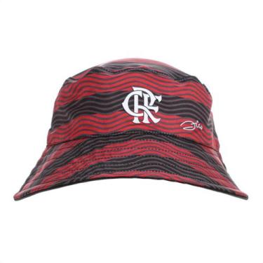 Imagem de Chapéu Supercap Zico Flamengo Preto e Vermelho - Único, Unico, Preto