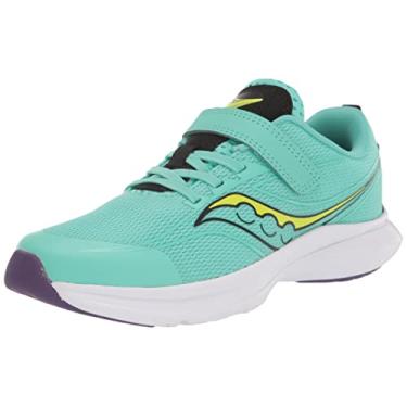 Imagem de Saucony Tênis de corrida unissex infantil Kinvara 13 com fecho alternativo, Hortelã, 12 Big Kid