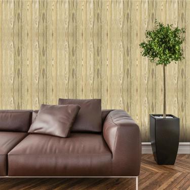 Imagem de Papel De Parede Adesivo Realista Madeira Lavável Cozinha  3 metros