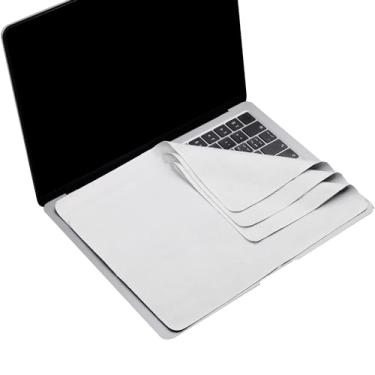 Imagem de Pacote com 3 panos de limpeza de forro de microfibra 38.1 cm 40.6 cm MacBook Air 15.3/MacBook Pro 15/MacBook Pro 16 polegadas proteção de impressão de teclado, protetor de teclado para MacBook Air/Pro