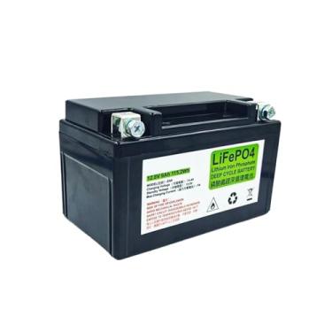 Imagem de Bateria de motocicleta LiFePO4 12,8 V 7 Ah CCA 300 A, bateria de partida de motor de motocicleta BMS 12 V, bateria de fosfato de lítio para motor de scooter