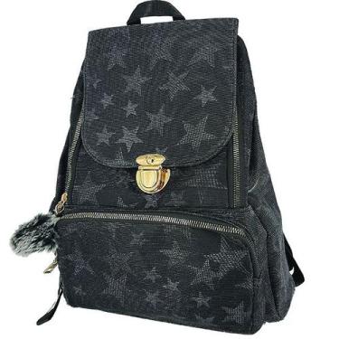 Imagem de Mochila Glitter Feminina Teen Escolar Estrelas 8007 - xfp By Plat1, ci