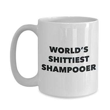 Imagem de Xampu Caneca de café – Xampu World's Shittiest – Presentes para xampu – Ideia divertida de presente de aniversário – Pode adicionar à cesta de presente