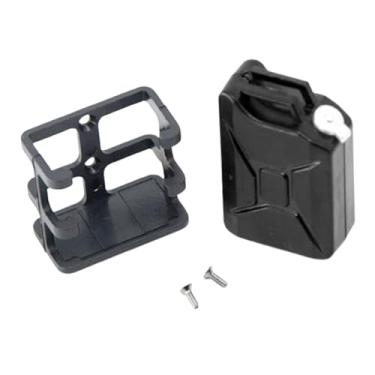 Imagem de Luwecf RC Tanque de combustível Mini Tanque de combustível 1:10 Atualização de escalada profissional Modelo de carro Acessório de caminhão resistente Diy RC, Preto