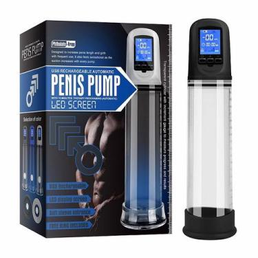 Imagem de Bomba Peniana Elétrica Potente Painel LED PREMIUM Display Digital Aume