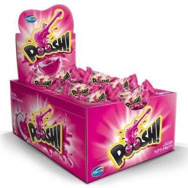 Imagem de Chiclete  poosh tutti frutti 40un - RIO DOCE ATACADO
