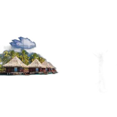 Imagem de 4 Quebra-Cabeças Praias E Férias Diversão Inclusiva 60 Peças