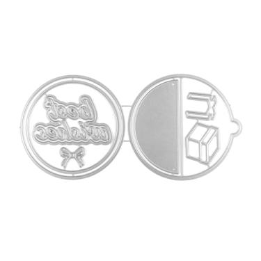 Imagem de Briartw Best Wishes Big Ball Cutting Dies para fazer cartões Shaker e artesanato pop-up 3D - compatível com blocos de papel de favo de mel, artesanato em papel, perfeito para scrapbooking, cartões de