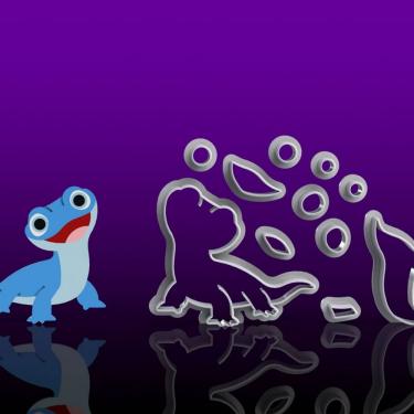 Imagem de Cortador Frozen Salamandra Bruni Modular Tamanho 5Cm