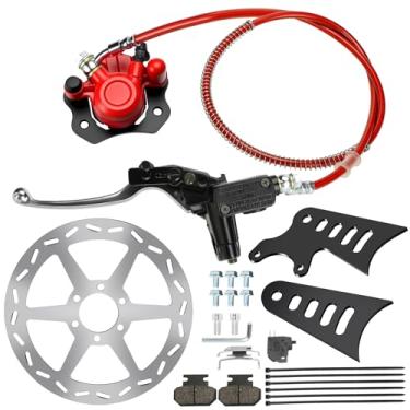 Imagem de CILOYU Kit de suporte de pastilhas de freio hidráulico de freio a disco de freio de 10 cm compatível com Monster Moto Mega Moto MMB80 MMB105 Motovox MBX10 MBX11 79cc 80cc 105cc 2.5hp 3.5hp peças