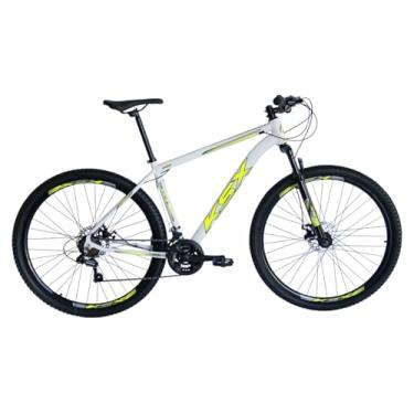 Imagem de Bicicleta Bike Aro 29 KSW e KSX XLT 200 MTB Alumínio 21V Câmbio Especial - Cabeamento Superior Interno (BRANCA BRILHO (ADS AMARELO), 21)