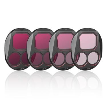 Imagem de YUULNMOP Conjunto de filtros ND&CPL, filtros CPL ND8 ND16 ND32 ND64 compatíveis com drone DJI Mini 4 Pro, polarizador e protetor de lente de vidro óptico HD multi revestido (ND8/16/32/64)