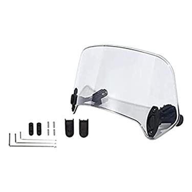 Imagem de Braçadeiras universais de aerofólio de para-brisa de motocicleta para Kawasaki Yamaha Harley Suzuki Buell Ducati Aprilia (fumaça de 210 mm)