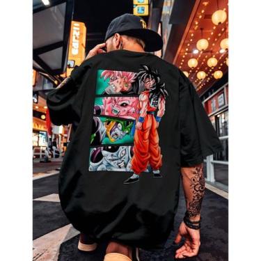 Imagem de Camiseta Streetwear Dragon Goku Majin Boo Freeza Cell Black Goku - DM 
