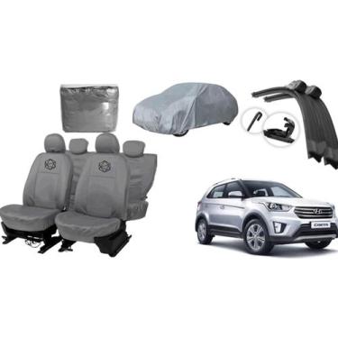 Imagem de Jogo de Capa Automotiva Creta + Capa Cobrir e Brinde - iron tech