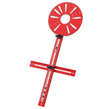 Imagem de Gralara Gabarito para fresamento de fresagem, ranhura, suporte para gabinete, ferragens, gabarito para corte circular, para corte redondo