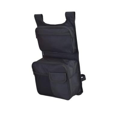 Imagem de YIJU Cadeira de pesca, encosto, bolsa de armazenamento, porta-copos, lancheira com bolsos, organizador de assento, bolsa suspensa para mochila, jardim