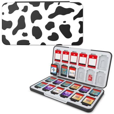 Imagem de HEIYING Switch Game Card Case for Nintendo Switch 2 / Switch Lite,Custom Pattern Memory Storage Holder with 24 Game Card Slots and 24 Micro SD Cards Slots