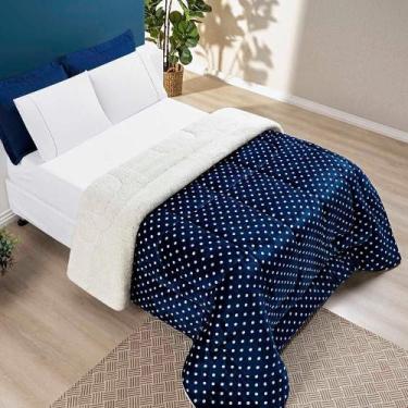 Imagem de Coberdrom Cobertor Celine Casal King 01 Peça Tecido Sherpa Manta Flann