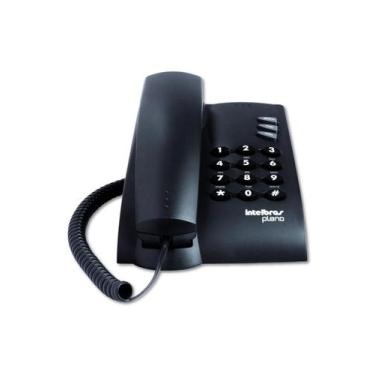 Imagem de Telefone Intelbras Pleno Preto Sem Chave Com Fio 4080051 - INTELBRAS -