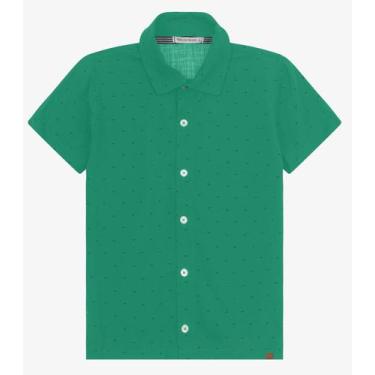 Imagem de Camisa Infantil Masculina Trick Nick Verde, 14, Verde