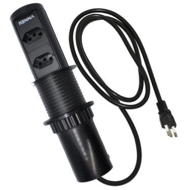 Imagem de Torre de Tomada Embutir Automática com 2 Tomadas aceita pinos 10a e 20