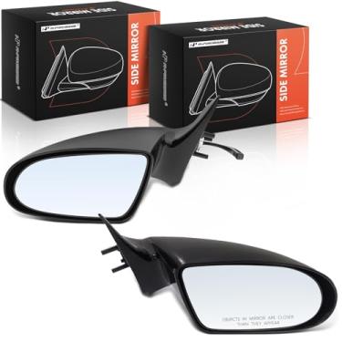 Imagem de A-Premium Par (2) espelhos retrovisores elétricos do lado do motorista e do passageiro - Compatível com Geo Metro 1989-1994 - Não aquecido, não dobrável, espelho retrovisor externo preto