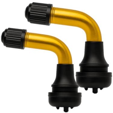 Imagem de 2 Hastes de Válvula PVR50 Curva 90 graus Para Scooter Bike Patinete Elétrico Citycoco