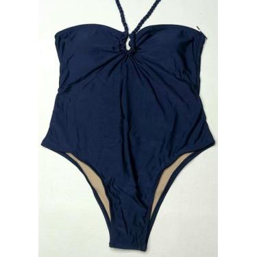 Imagem de Maiô body sem alça decote gota alças trançadas c bojo - Tropicana Moda