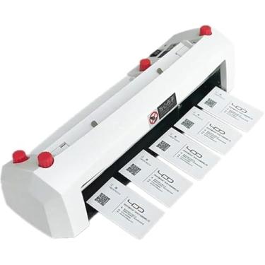 Imagem de Máquina De Cortar Cartões De Visita Elétrica, Máquina De Encadernação Automática Para Cartões De Negócios E Convites - Cortador De Papel De Escritório Para Cartões De Membros E Palavras