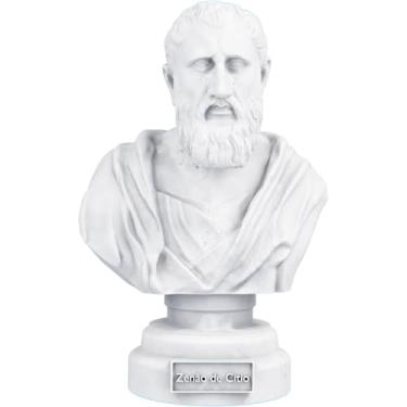 Imagem de Estátua Busto Zenão de Cítio - Filósofo Estoicismo (Cor Mármore)
