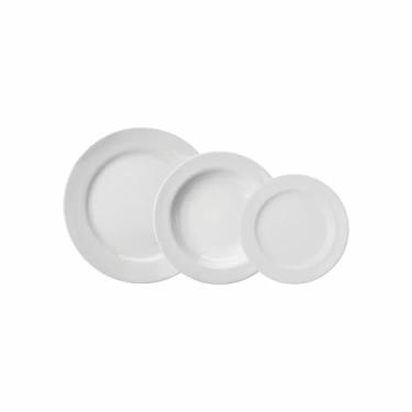 Imagem de Serviço de Baixela 12 Peças em Porcelana, Modelo Brasília, Redondo, Porcelana Schmidt