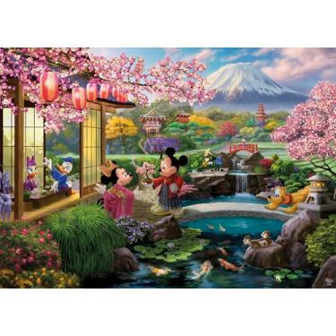 Imagem de Ceaco - Disney – Thomas Kinkade – Mickey e Minnie no Japão – Quebra-cabeça de 1000 peças para adultos – Quebra-cabeça desafiador perfeito para noites de jogos – O tamanho final é 67 x 48 cm
