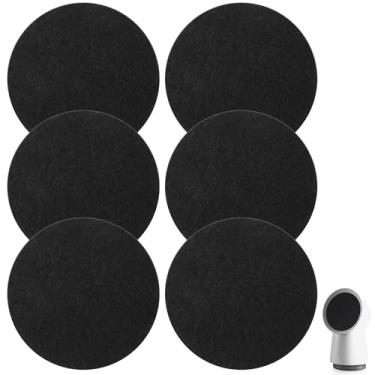Imagem de Capoda Conjunto de 6 filtros de substituição de carbono para exaustores portáteis, filtros de carvão ativado circular para remoção de odor e gordura (4,7 polegadas)