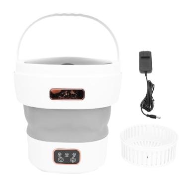 Imagem de GLOGLOW Mini Máquina de Lavar Portátil 12L Arruela Dobrável Mini Wrave para Roupas Pequenas Com Drenagem Automática de Função Seca para Apartamentos Campo de Viagem do (Plugue nos EUA)